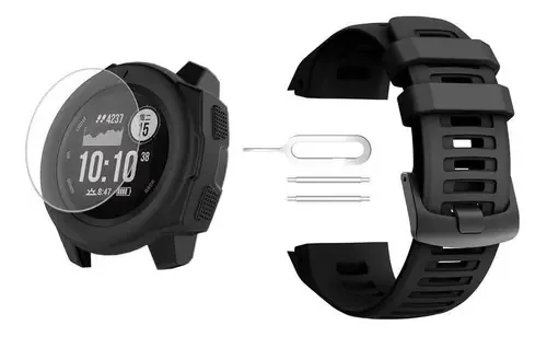 Kit Pulseira - Capa E Película Compatível Garmin Instinct