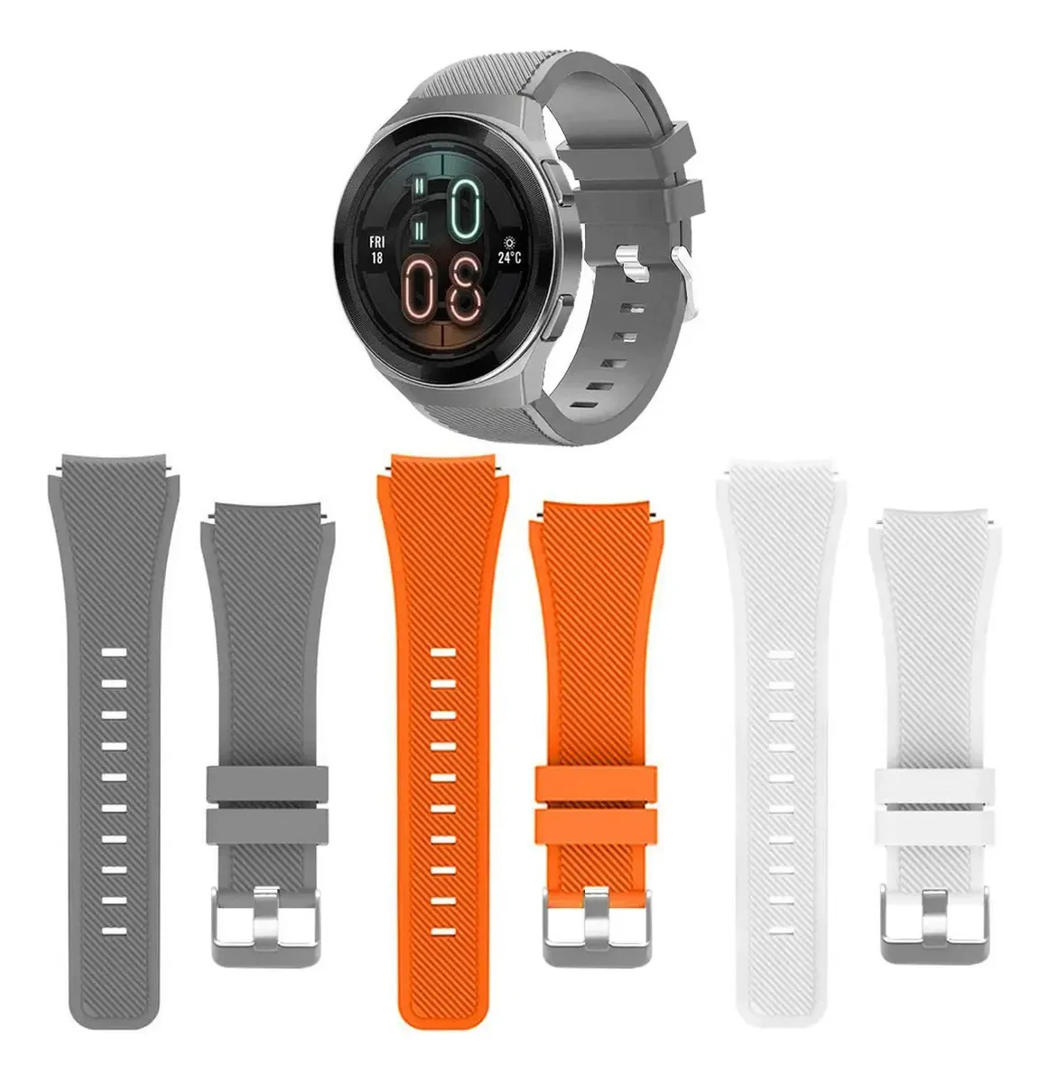 Kit 3 Pulseiras 22mm Para Huawei Gt2e