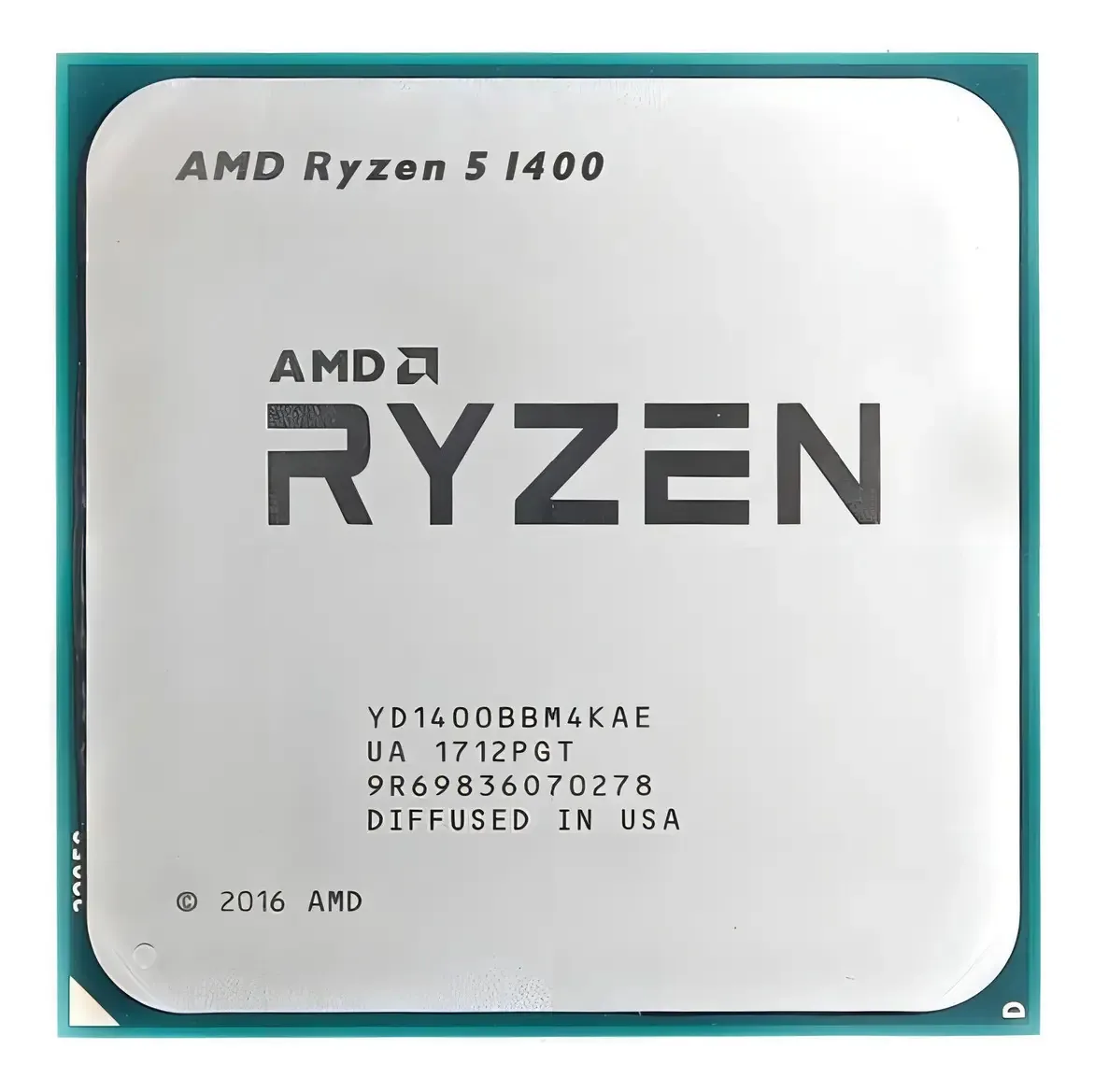 Processador AMD Ryzen 5 1400 YD1400BBM4KAE de 4 núcleos e 3.4GHz OEM (sem grafico)