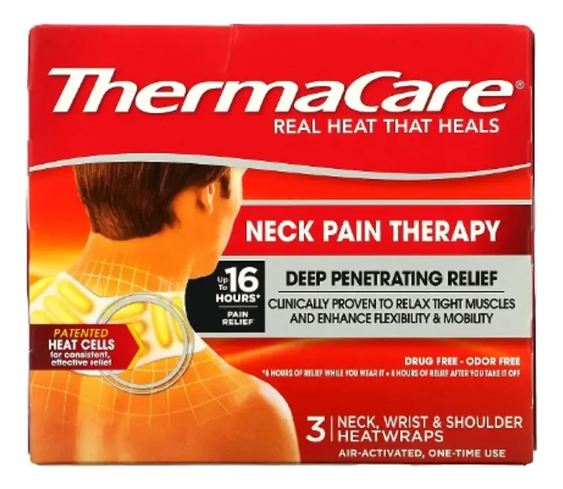 Adesivos térmicos Thermacare Pain, pescoço, pulsos e ombros, 3 unidades