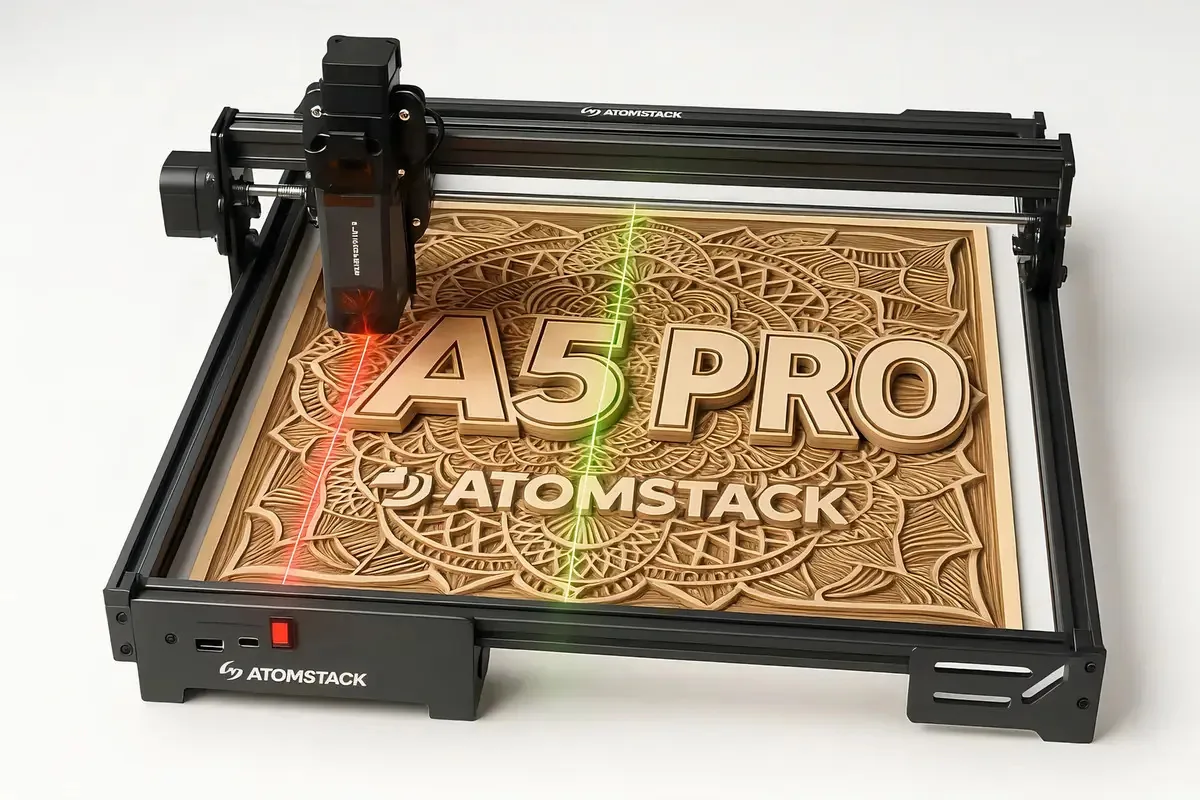 Gravador de corte a laser Atomstack A5 Pro V2 40w-41x38