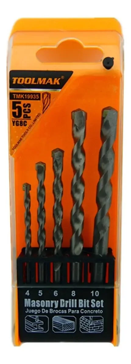 Kit de perfuração de concreto de 5 peças Tmk19935