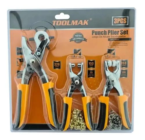 Conjunto de alicates extrudados de 3 peças | Parafusos e prensas Toolmak