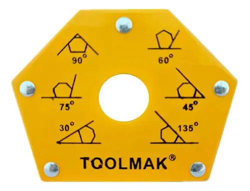 Quadrado magnético Toolmak de 50 libras para soldagem multiangular