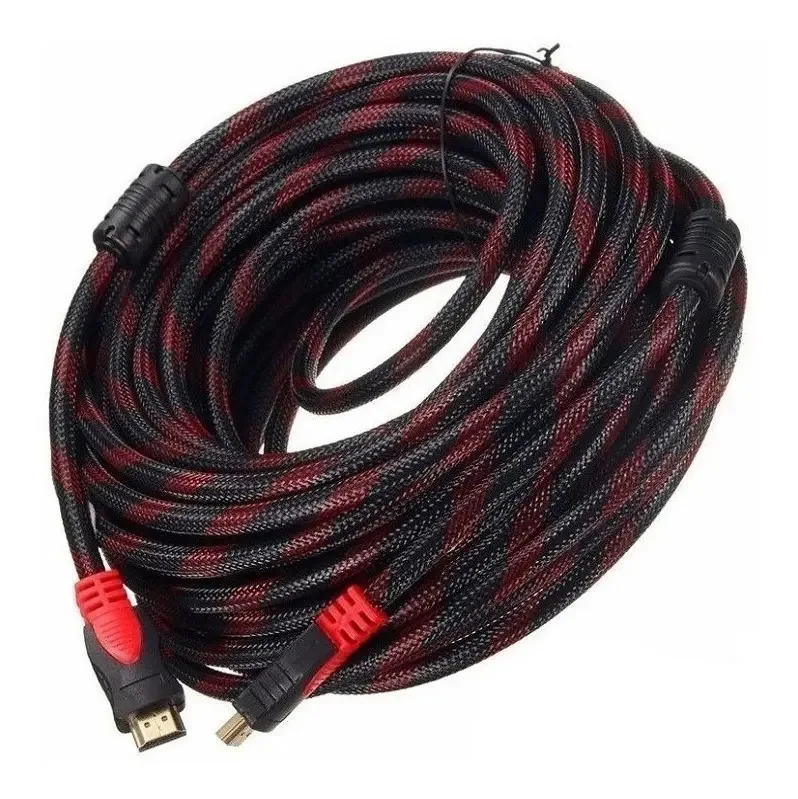 Cabo HDMI de 1 HDMI para 1 cabo HDMI Betensh HD vermelho/preto 15m