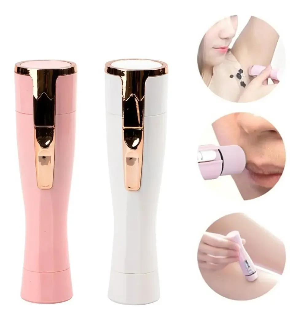 Máquina de depilação de cabelo, depilação facial, pilha corporal, cor rosa - 262149 C79