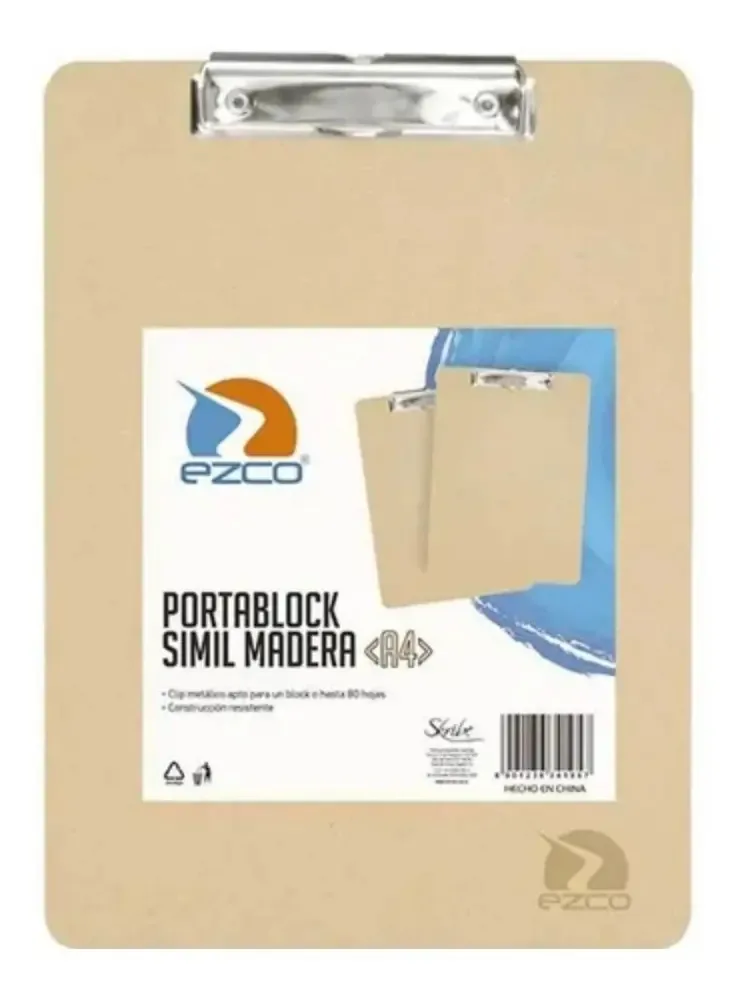 Estojo de madeira dura A4 Ezco