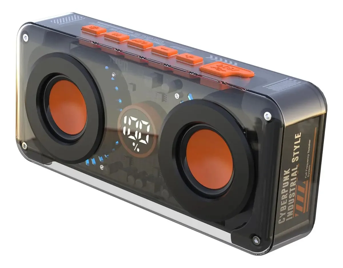 Alto-falantes Bluetooth Meguo, alto-falantes portáteis sem fio cor laranja