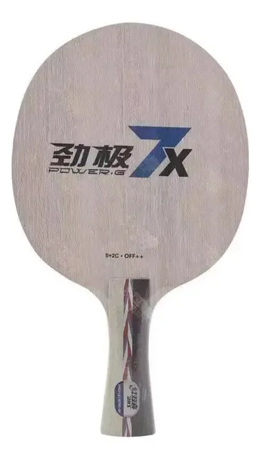 DHS PG7X Raquete Tênis Mesa Carbono Madeira Power.g Profissional FL