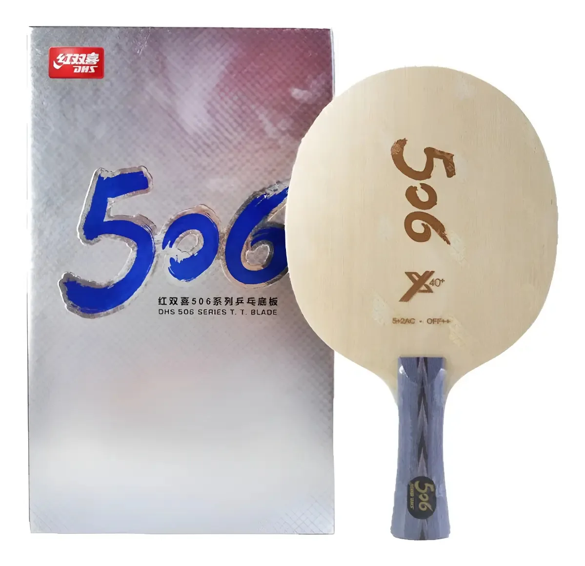 Raquete Tênis Mesa DHS 506X FL Carbono Arylate Ping Pong Profissional