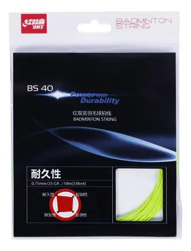 Corda Badminton Dhs Bs-40 Amarela - Set Individual