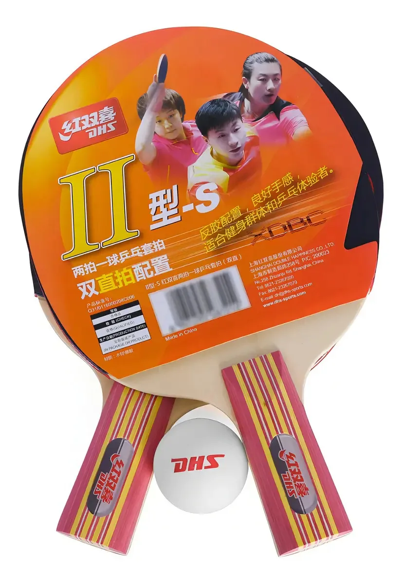 Kit Tênis De Mesa Dhs Classineta Com 2 Raquetes E 1 Bolinha