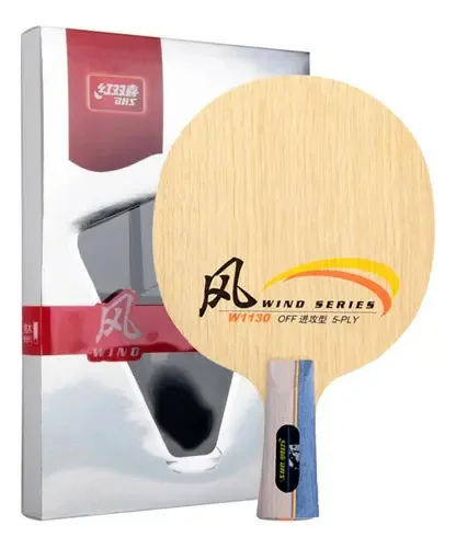 Raquete Tênis Mesa Classineta Dhs W1130 Profissional Wind Cor Madeira