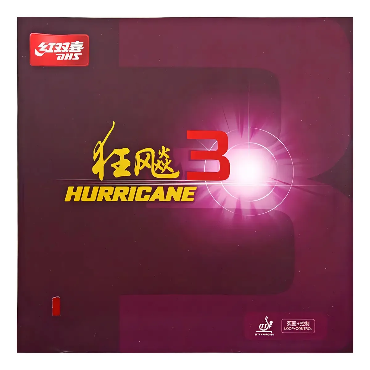 Borracha DHS Hurricane 3 H3 41º Preto para Controle e Loop