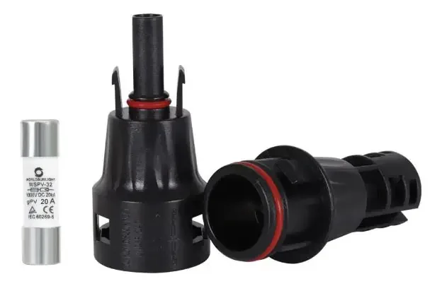 Conector Mc4 Com Fusível 20a Inline Energia Solar