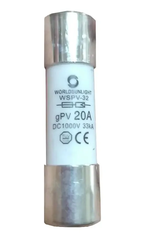 Fusível 20a 1000v Energia Solar Gpv Cartucho 10x38