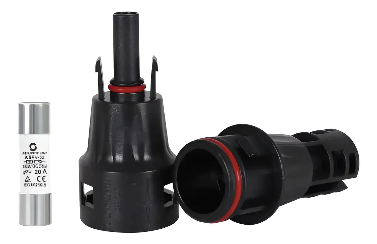 Conector Mc4 Com Fusível 20a Inline Energia Solar