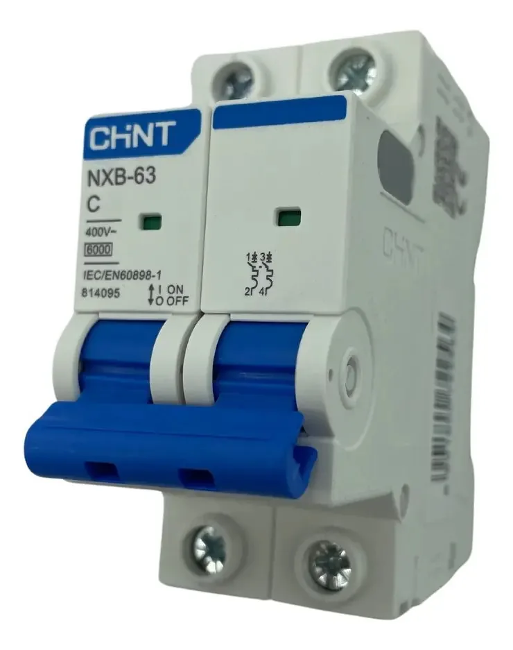 Interruptor termomagnético Nxb-63, 2 pólos, frequência Chint, 2 pólos, 4 ampères