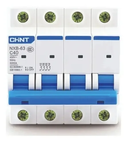 Interruptor térmico quetrapolar Chint 4x40a