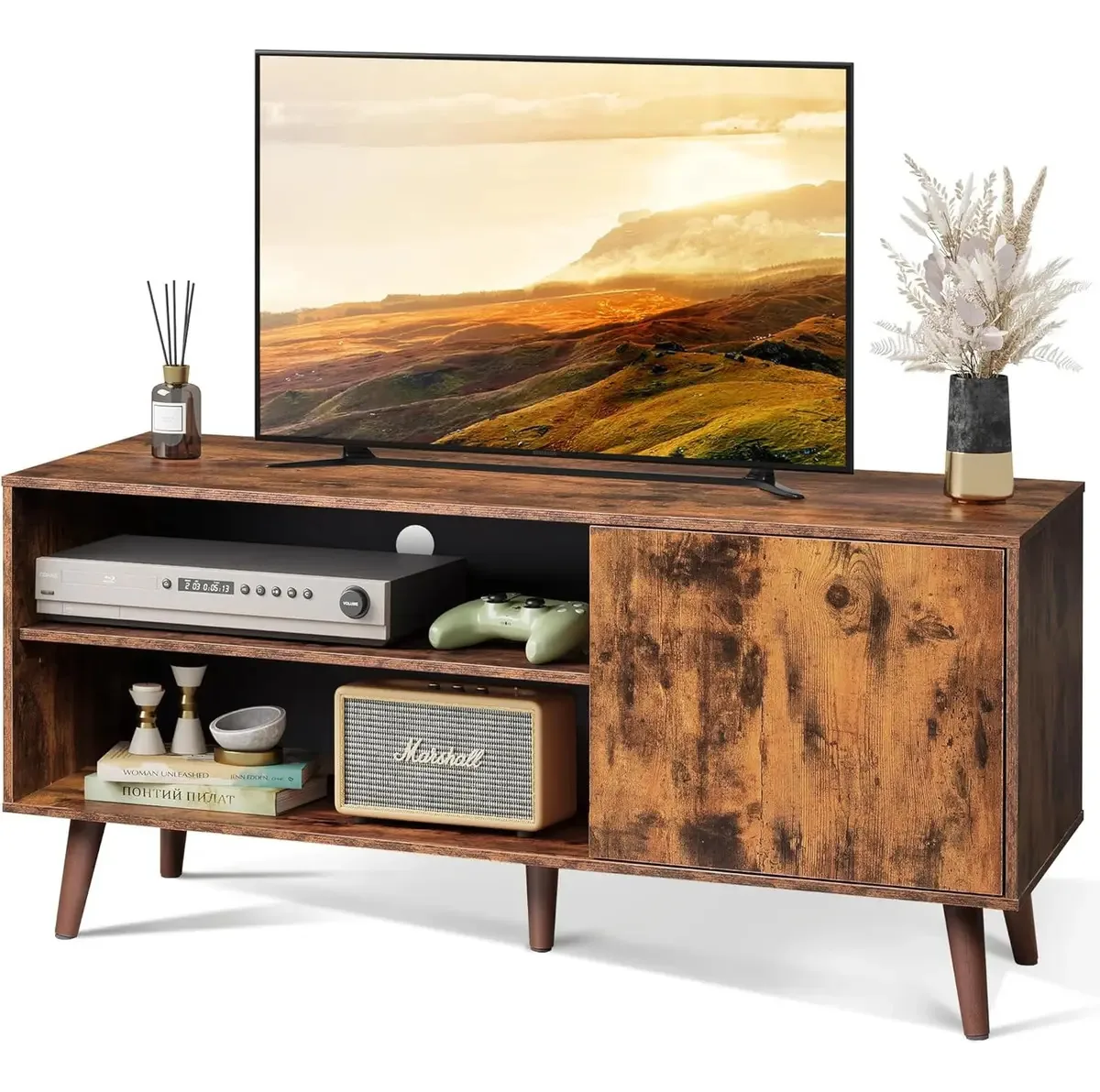 Gabinete de TV Wlive para 55 com armazenamento, modelo 50