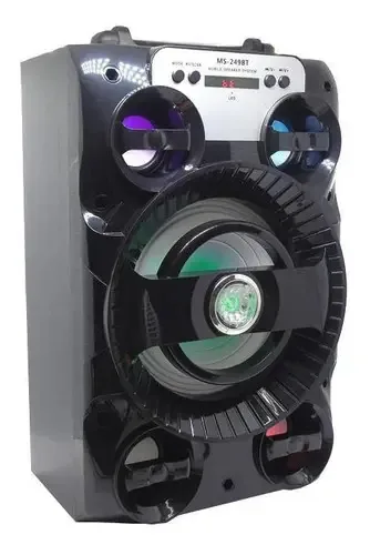 Caixa Som Amplificada Fm Usb Sd Bluetooth Falante Ms-249bt