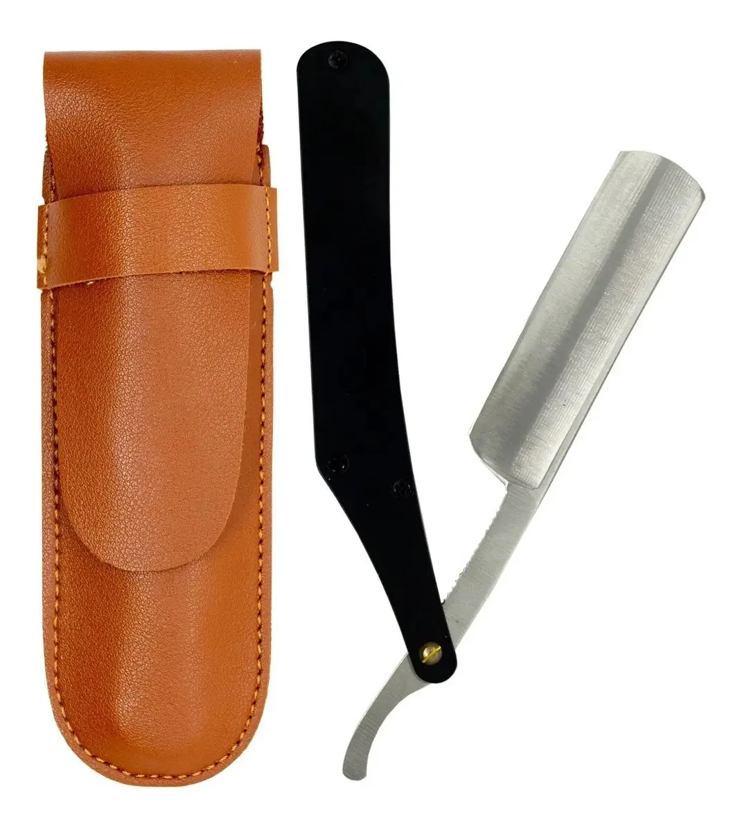 Lâmina de barbear Lucydan com estojo para barbear Barbero Barberia