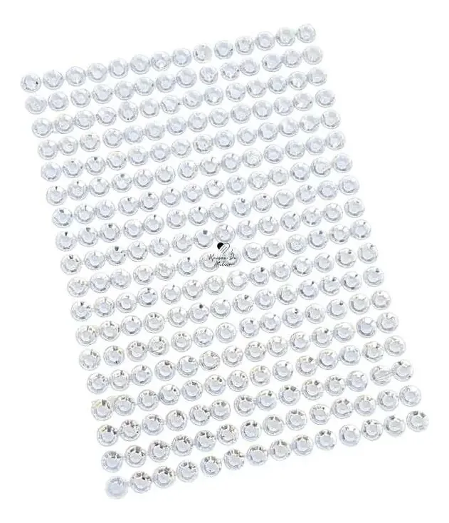Adesivo Chaton Strass Cristal 6mm 504 Unidades