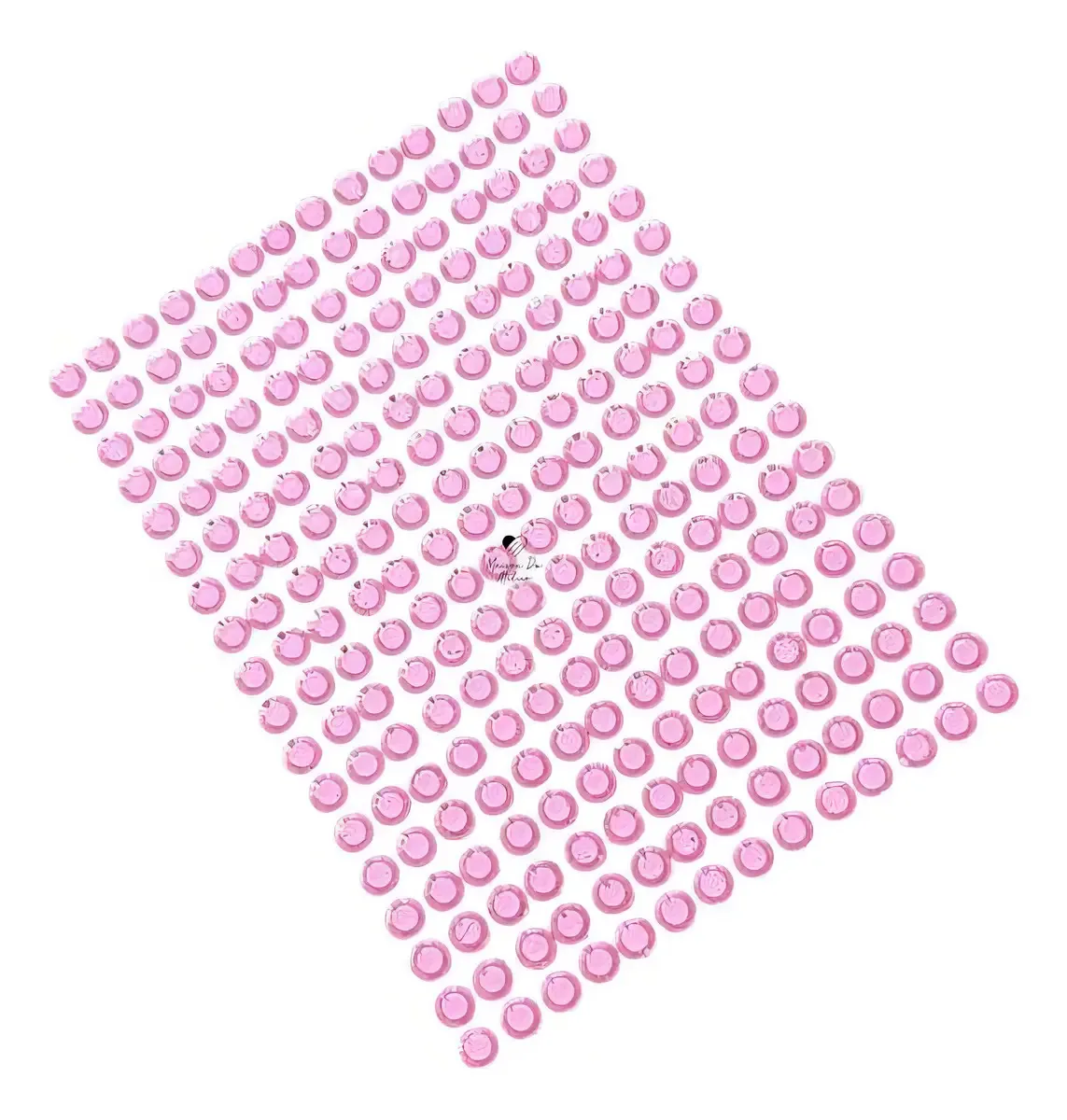 Adesivo Chaton Strass Rosa 6mm 504 Unidades