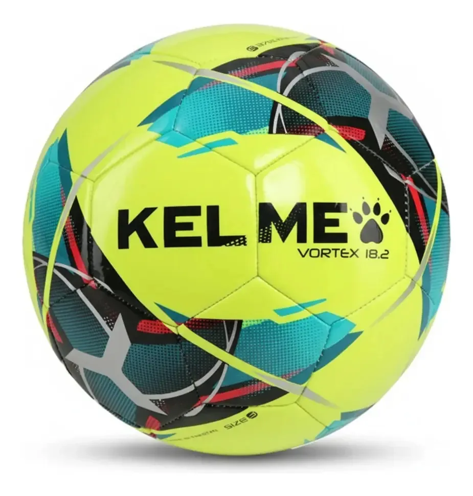 Bola de futebol amarela Kelme Vortex 18.2