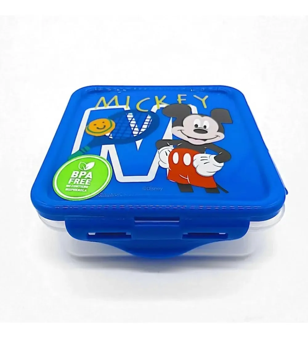 Recipiente quadrado hermético para licenças infantis 500 ml Color Mickey