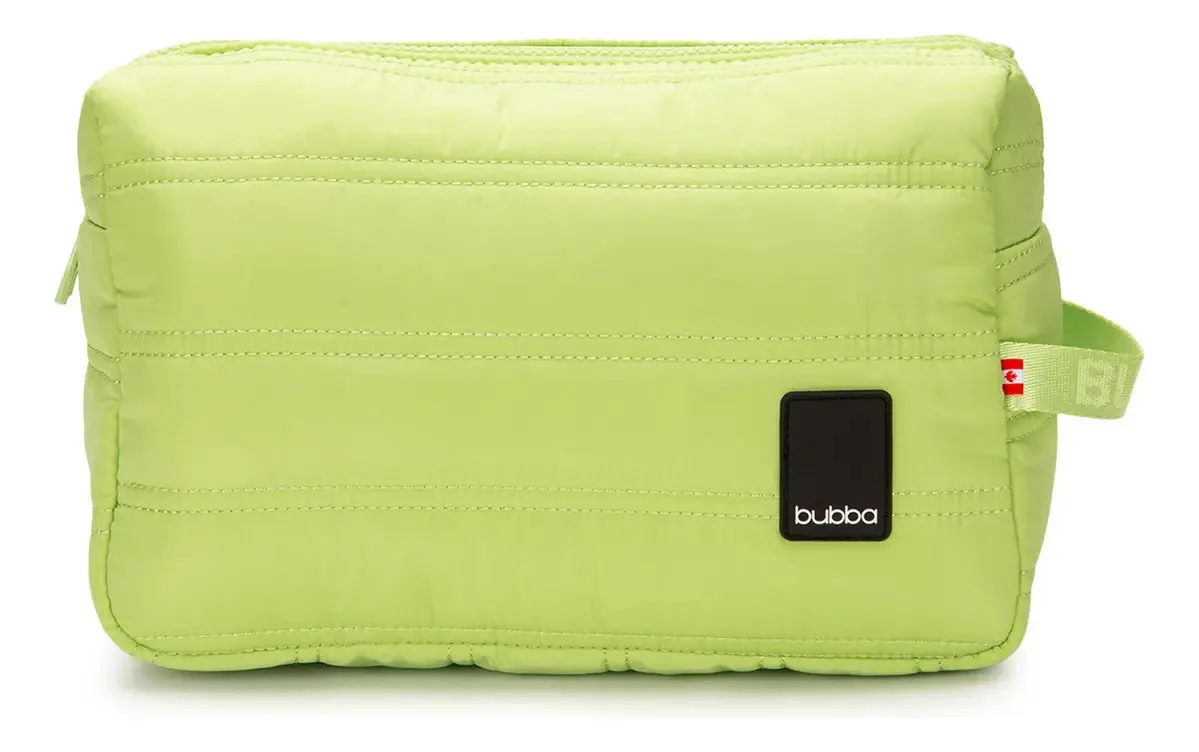 Bolsa de higiene feminina Bubba Essentials - verde com design sólido