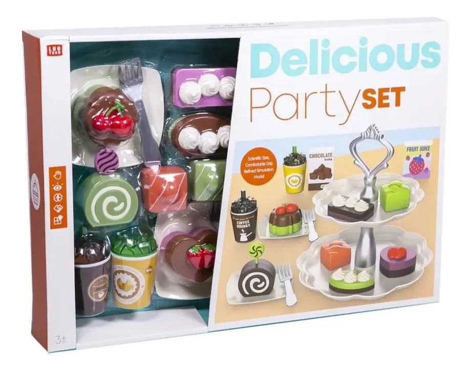 Conjunto de sobremesas de brinquedo para cozinha