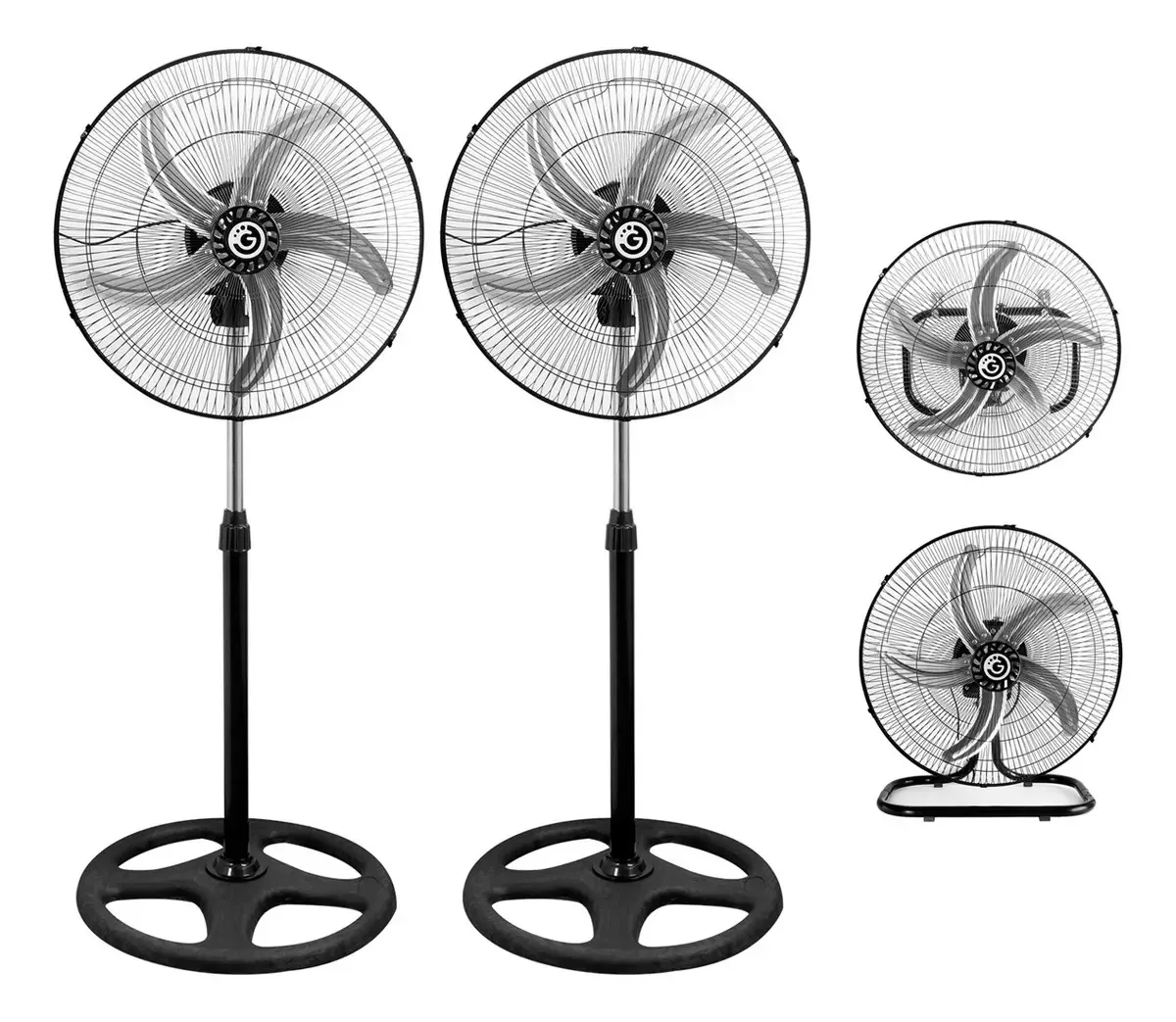 Pacote X2: Ventiladores Goldtech 5 Metal Blade 3 em 1