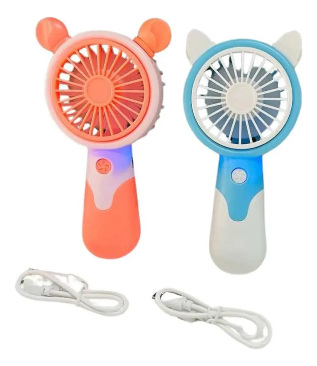 Ventilador USB recarregável portátil Mini Erejitas - rosa