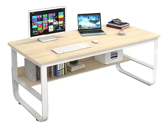 Mesa - Mobiliário Web - Estilo industrial - Cd04 - Ácer/branco