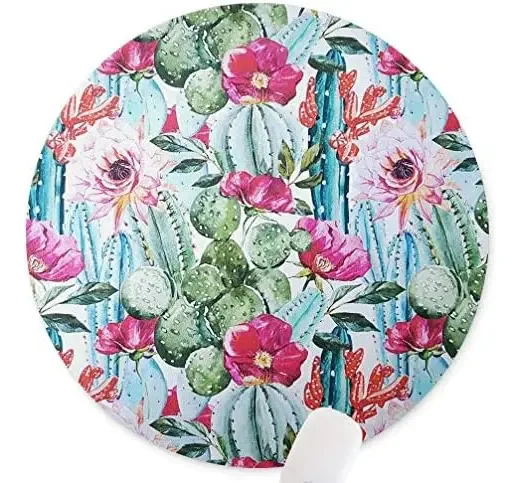 Tapete de mouse redondo, mouse pad redondo D