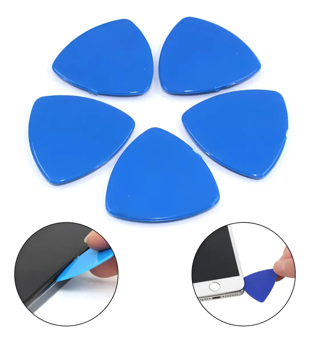 Kit 5x Palheta Espátula Técnico Azul