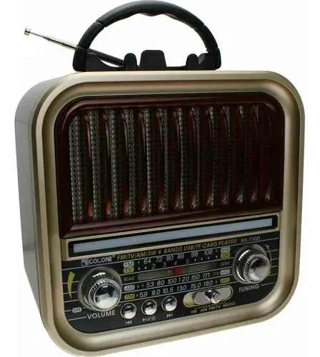 Alto-falante USB Bluetooth recarregável Am Fm Radio Mp3!