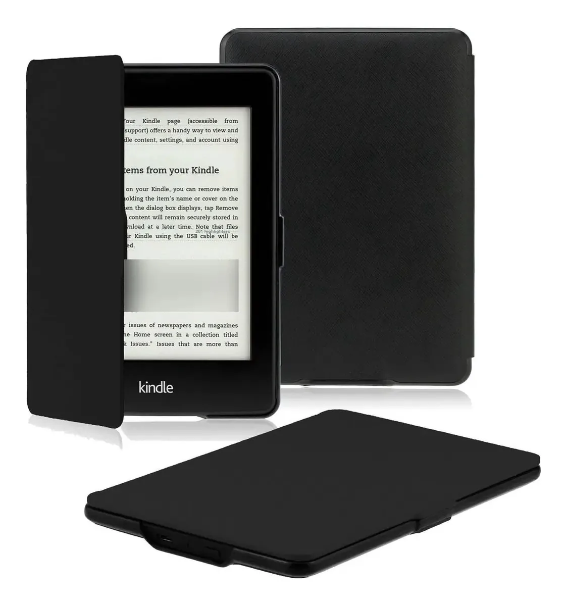 Capa de couro PU Omoton Kindle Paperwhite