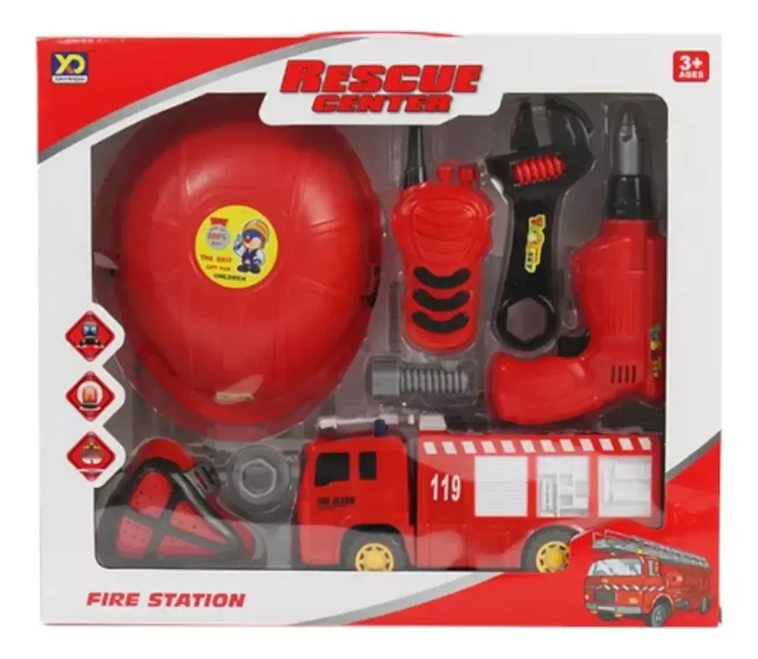 Ferramentas para caminhões de brinquedo Fire Set para crianças