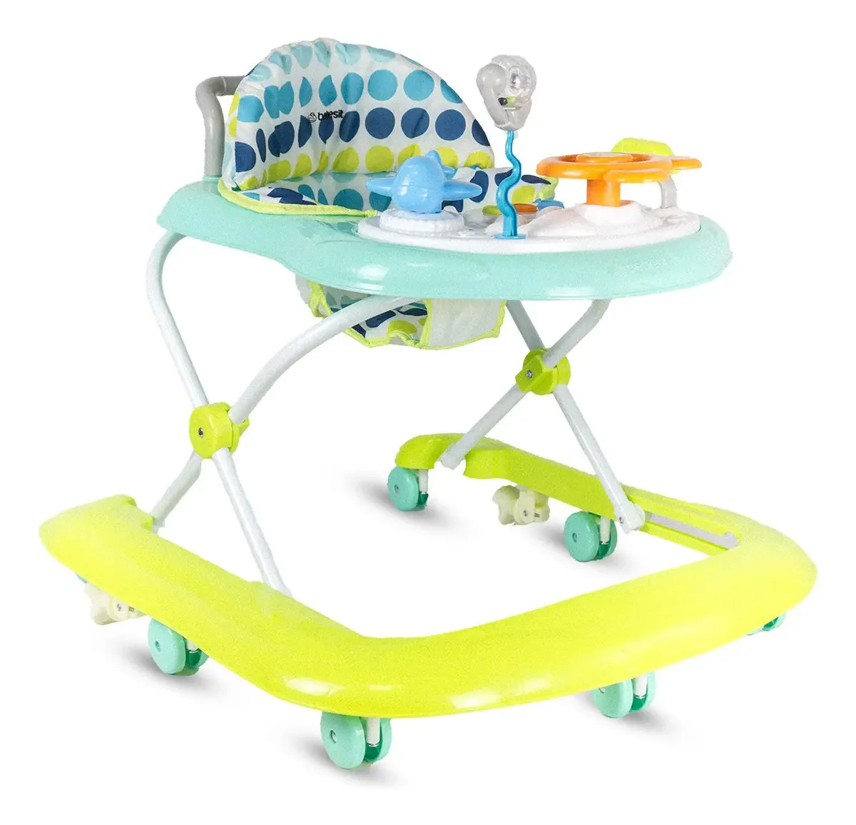Bebesit Walker para menino azul cor verde
