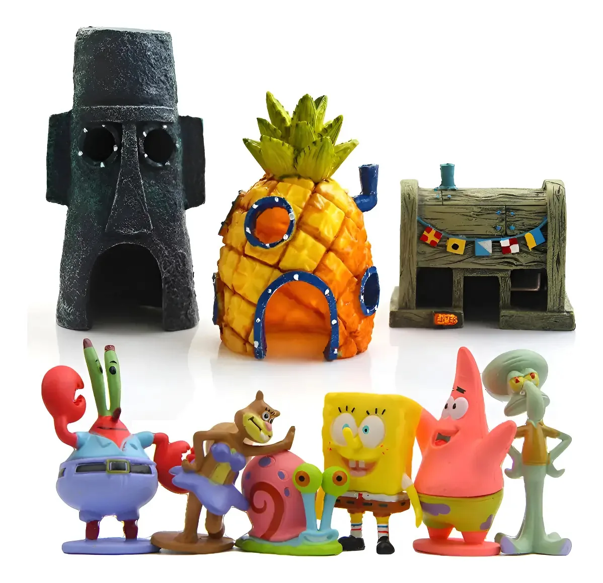Kit de figuras decorativas da série Bob Esponja 9 1