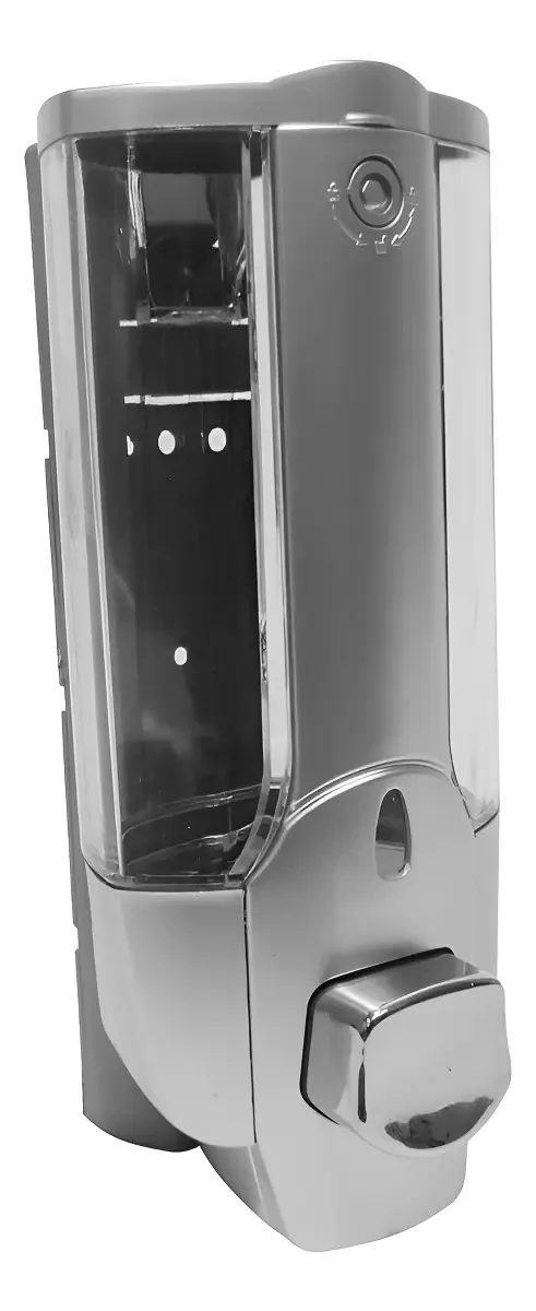 Dispenser Sabonete Líquido Gel Parede Braslu 300ml Cinza