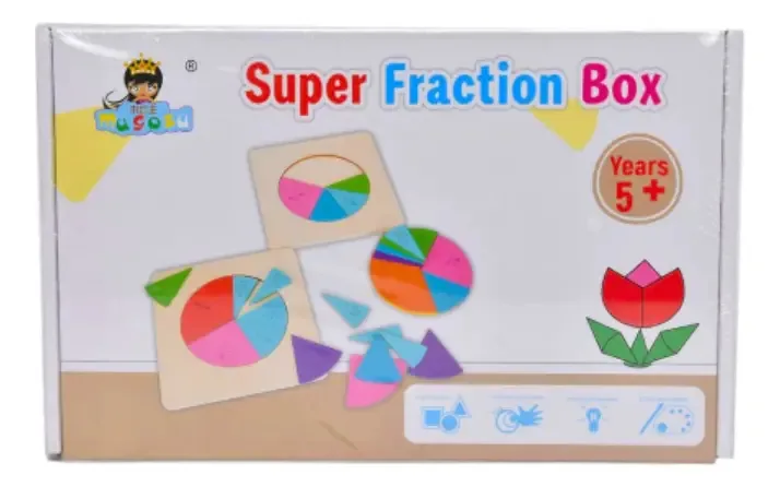 Jogo de quebra-cabeça de frações para crianças Matemática Didática