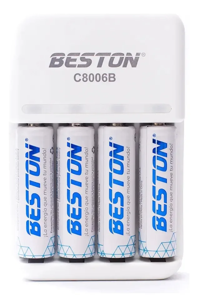 Carregador de bateria Beston Aa | 4 pilhas Aa de 1500mAh | 10 W