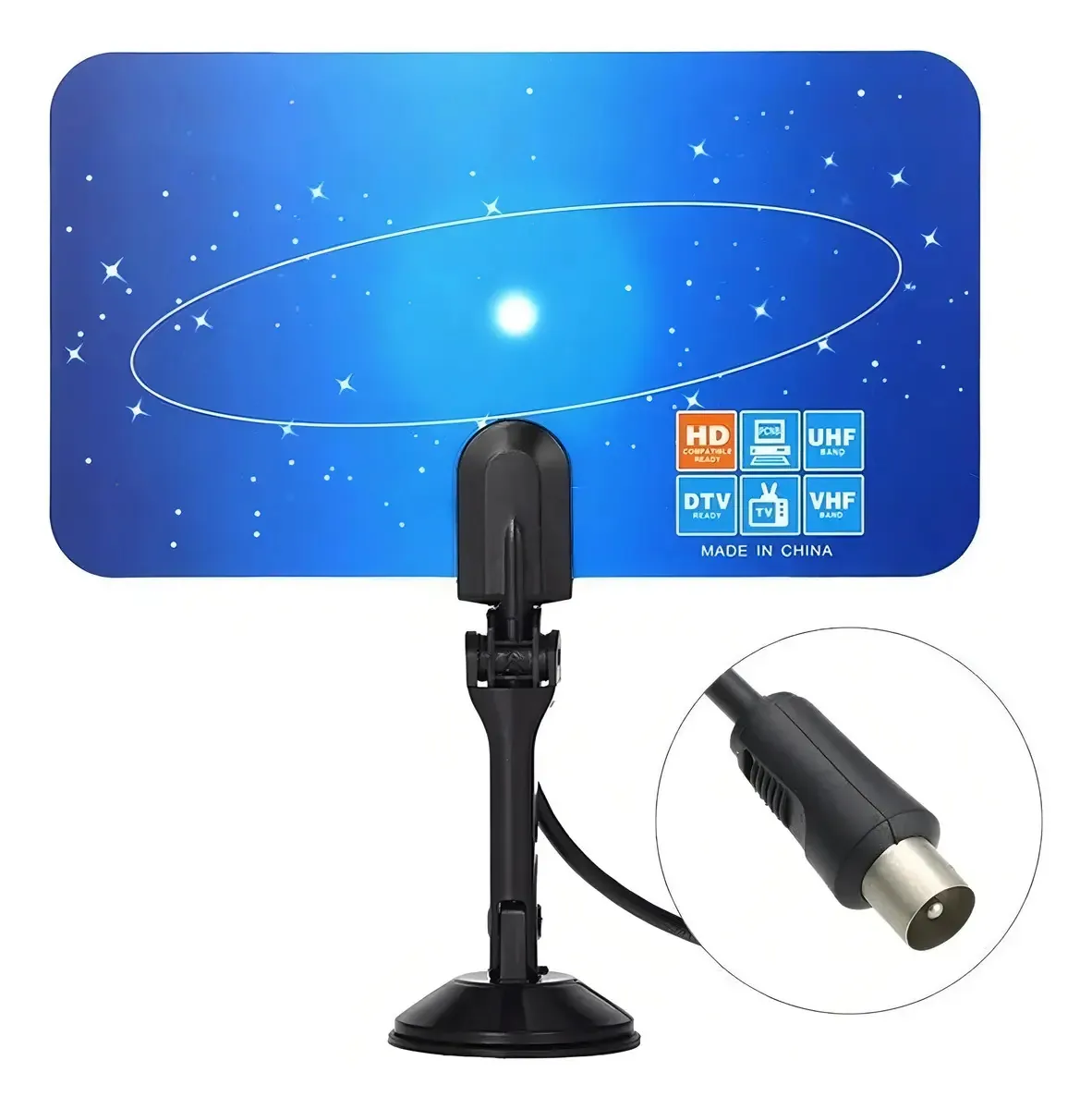 Antenas de TV digital Antena HD para TV HD Antena de TV externa Cor azul/analógica Antena HD - 101612