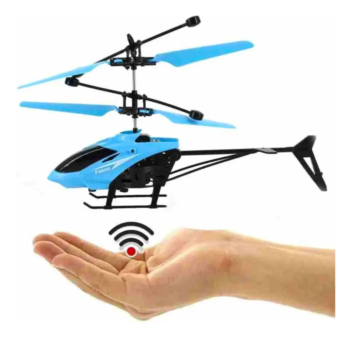 Brinquedo de drone recarregável de helicóptero voador USB cor azul