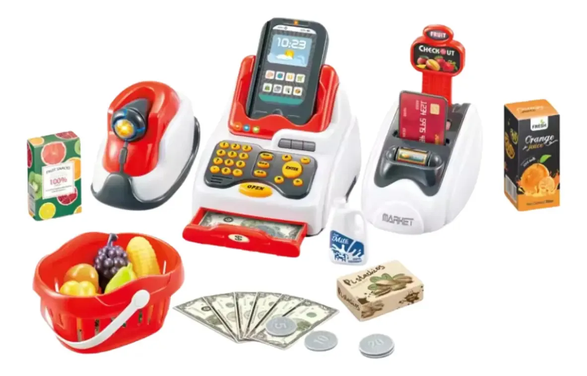 Caixa registradora de brinquedos Zippy Toys Caja registradora vermelho