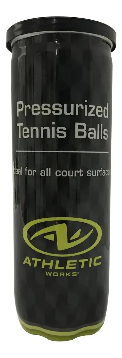 Bolas de tênis pressurizadas da Athletic Works, 1 lata, 3 bolas
