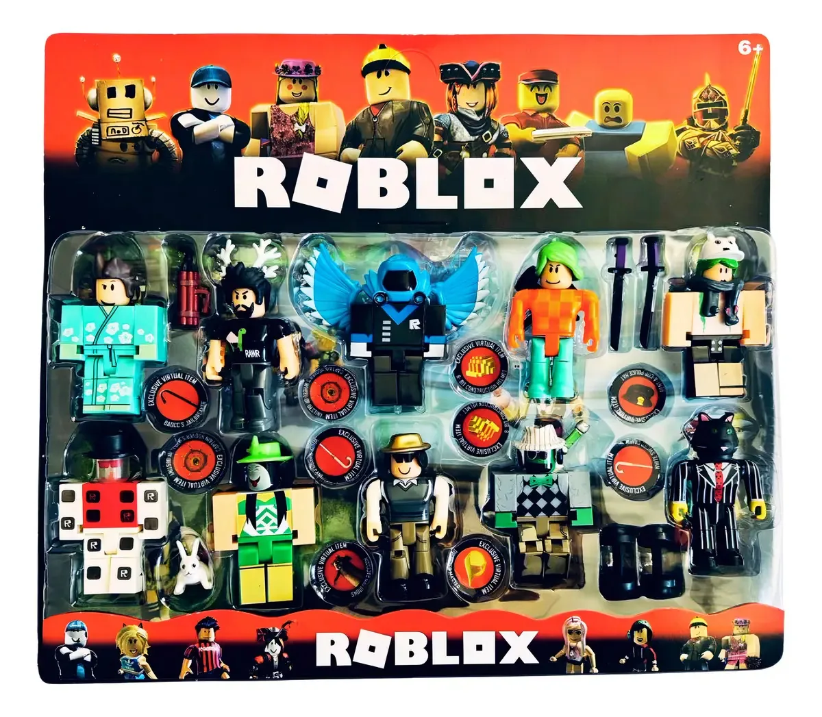 Kit 10 Bonecos Roblox Brinquedo Infantil Jogo